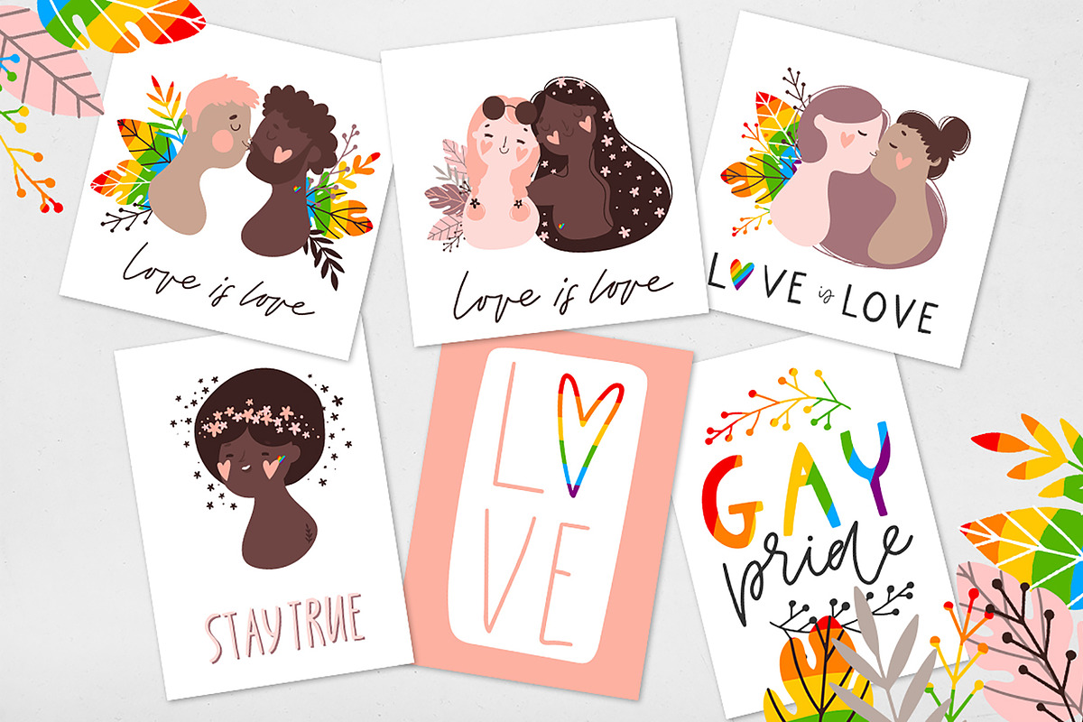 GAY pride illustrations set Vol. 1, a Person Illustration by Cute Atelier (Photo 5 of 6)