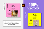 Feminine Pink Instagram PostTemplate, a Social Media Template by digitalsbydepi (Thumbnail 5 of 5)