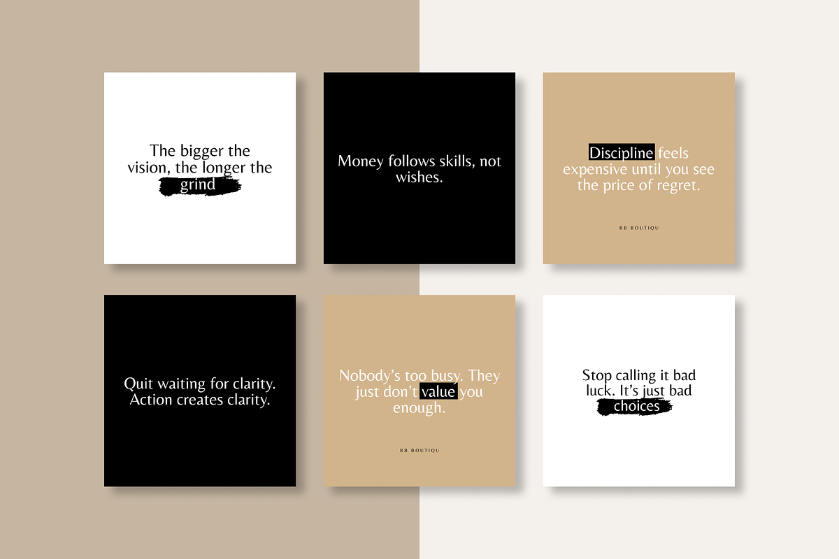 150 Inspiring Instagram Templates, a Social Media Template by RB Boutique (Photo 11 of 12)