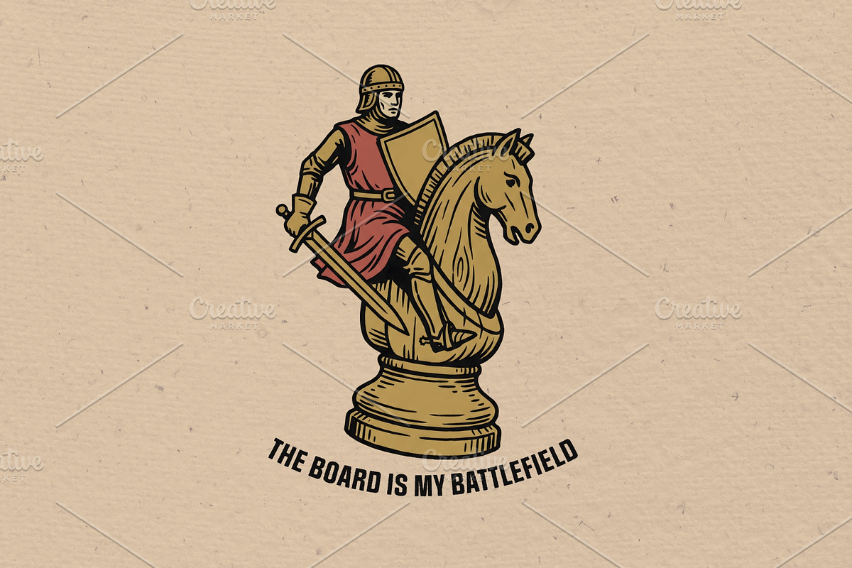 The Board is My Battlefield, an Object Illustration by Vectorlina (Photo 1 of 5)