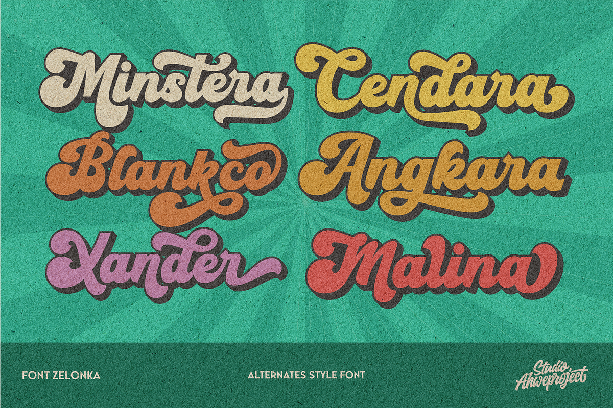 Zelonka, a Script Font by ahweproject (Photo 7 of 21)