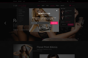 Fair Lingerie Ecommerce PSD Template