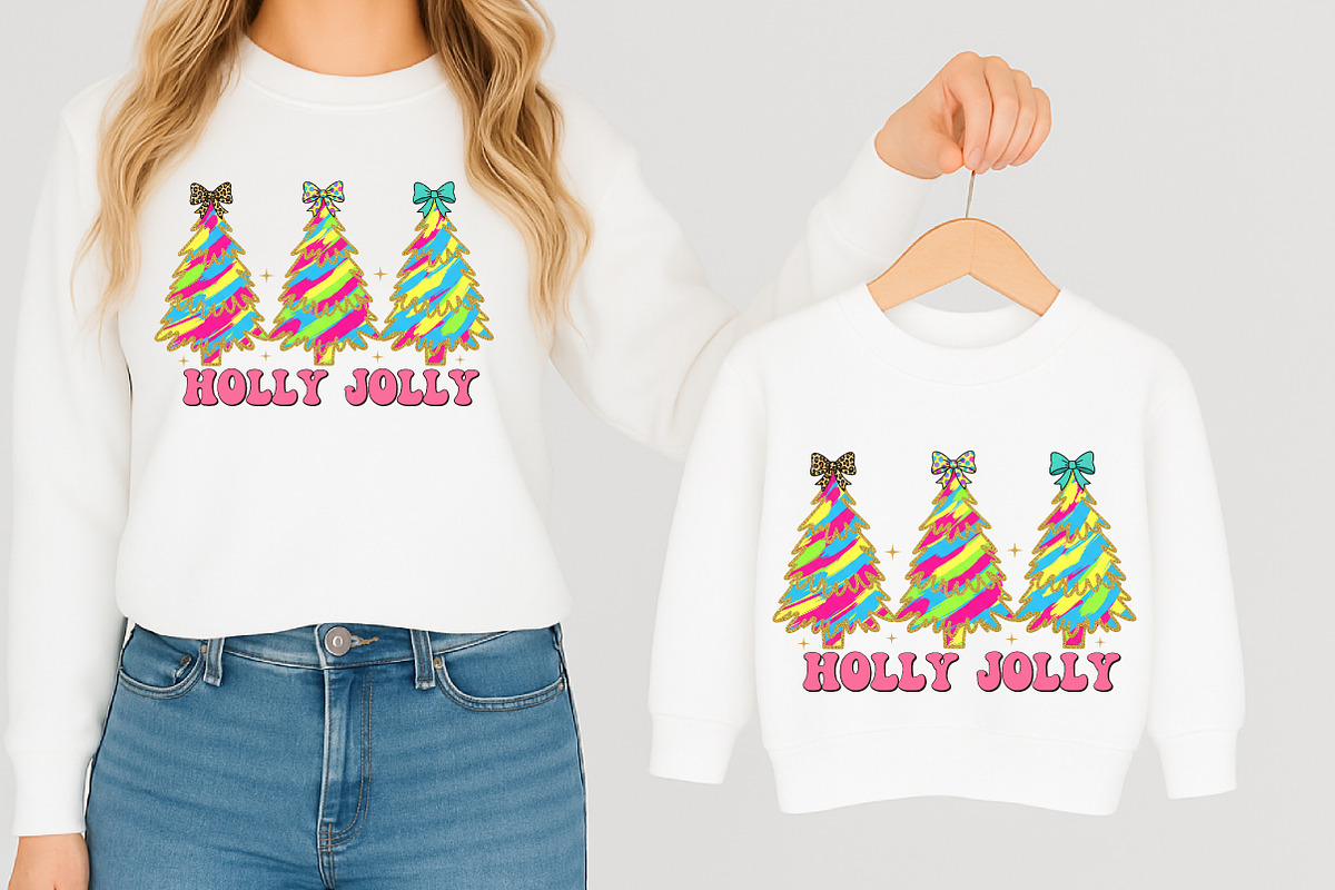 Glitter Holly Jolly Christmas Tree P, an Illustration by Libby Wishes (Photo 6 of 8)