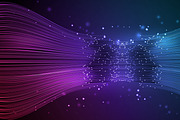 Data connection speed line, a Technology Illustration by majcot (Thumbnail 2 of 6)