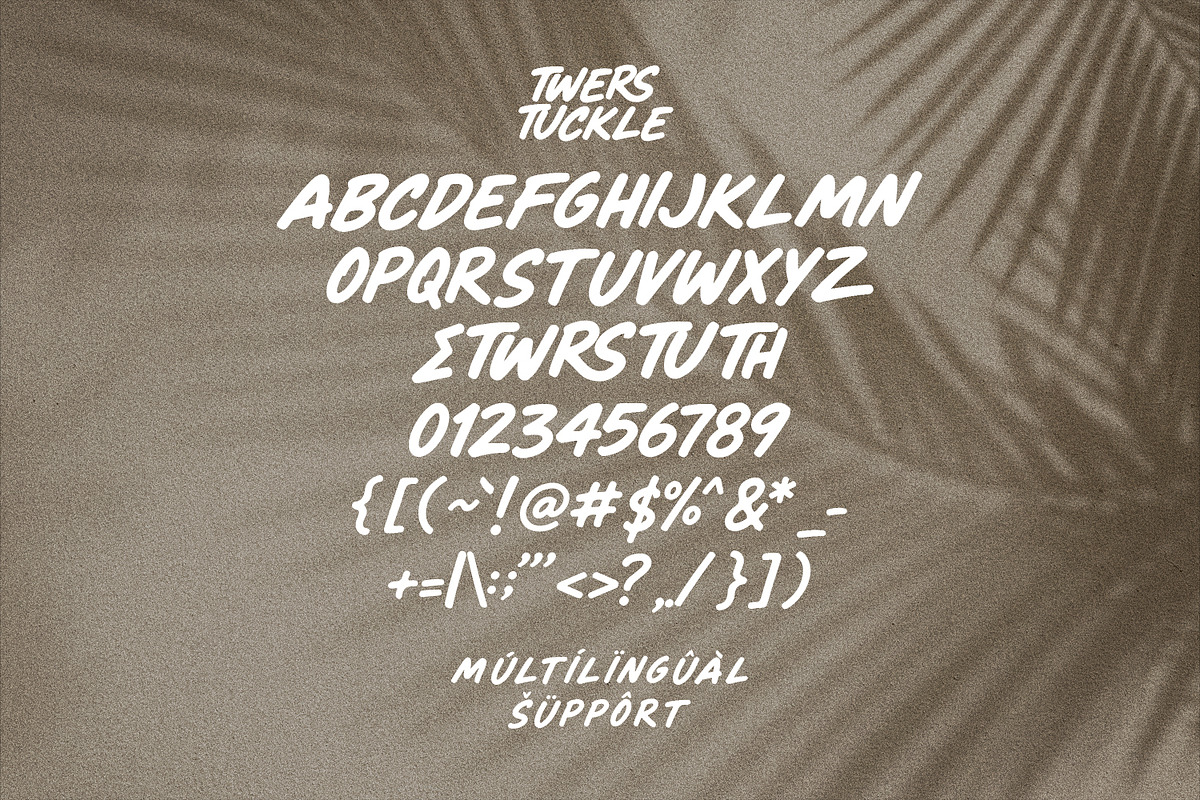 Twers Tuckle Hand Drawn Marker Font, a Handwritten Font by Maulana Creative (Photo 6 of 7)