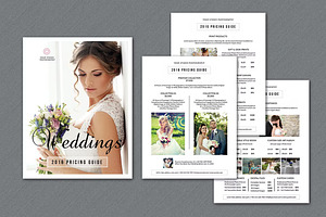Wedding Photography Pricing Guide, a Flyer Template by Template Shop