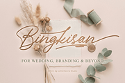Bingkisan Font, a Script Font by Letterhanna Studio (Thumbnail 1 of 12)