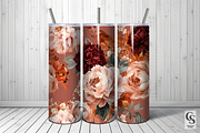 Romantic Autumn Peony Flowers Paper, a Pattern Graphic by Creative Store (Thumbnail 5 of 5)