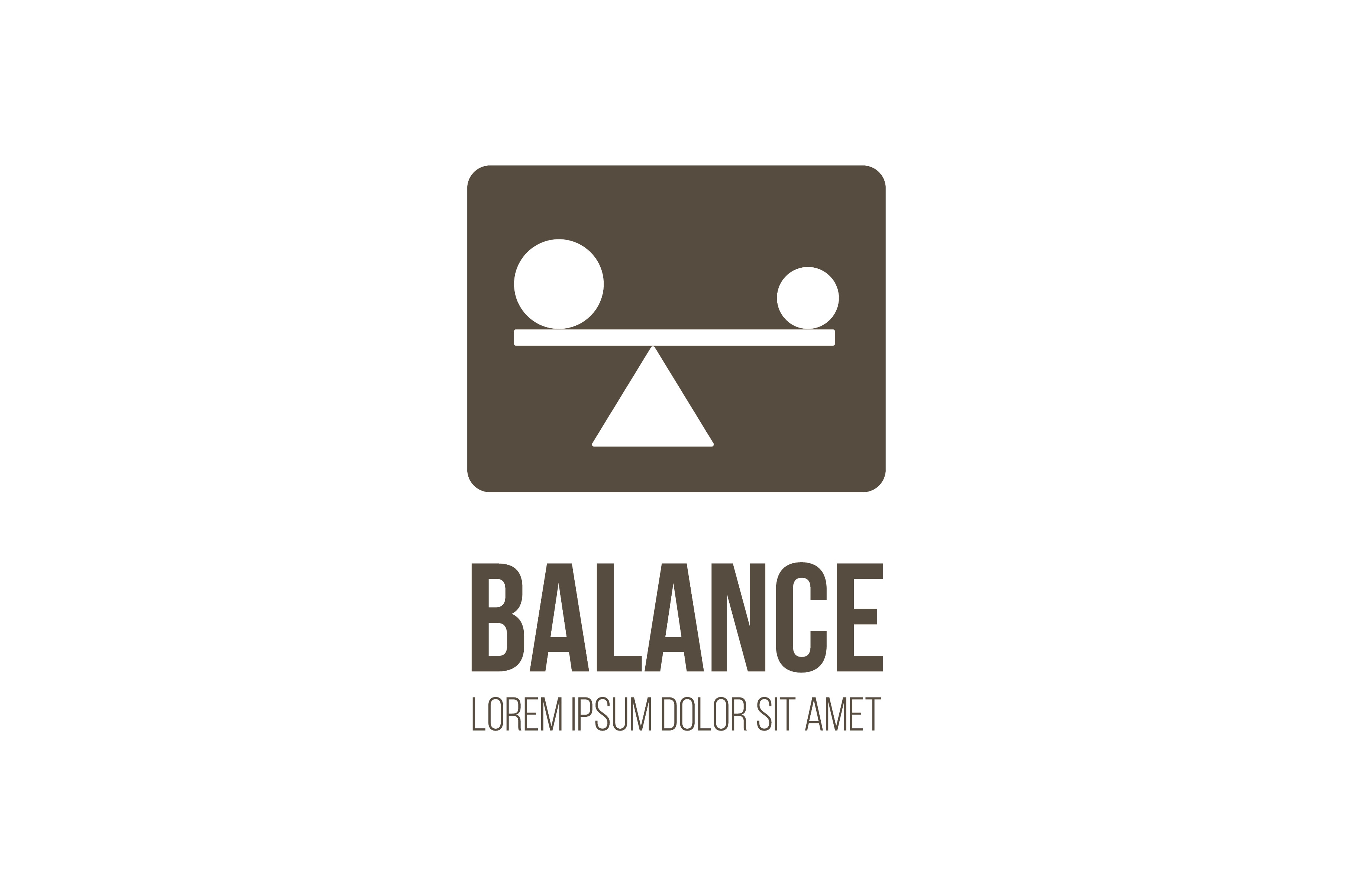 Balance vector logo design, a Branding & Logo Template by Zagach Letters