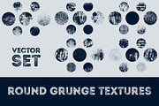 Vector grunge round textures set., a Texture Graphic by PoPaShop (Thumbnail 1 of 6)