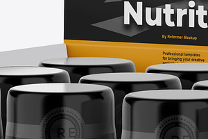 20 Glossy Sport Nutrition Box Mockup