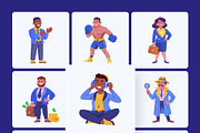 People Character Illustration Set, a Person Illustration by Brickclay (Thumbnail 7 of 10)