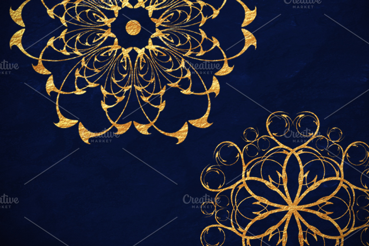 Golden Decorative Patterns, a Pattern Graphic by BazziBa♥ (Photo 7 of 7)