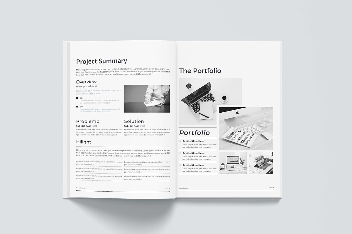 Project Proposal - Canva, a Brochure Template by obayes (Photo 15 of 21)