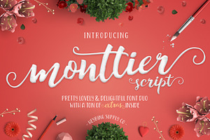 Monttier Script Font Duo