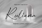 Ruliena, a Script Font by Integritype Studio (Thumbnail 1 of 15)