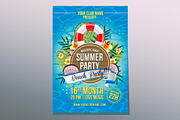 12 Summer Poster Design Template, a Flyer Template by Propylparaben (Thumbnail 2 of 11)