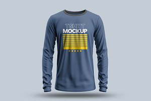 Long Sleeve T-shirts Mockup