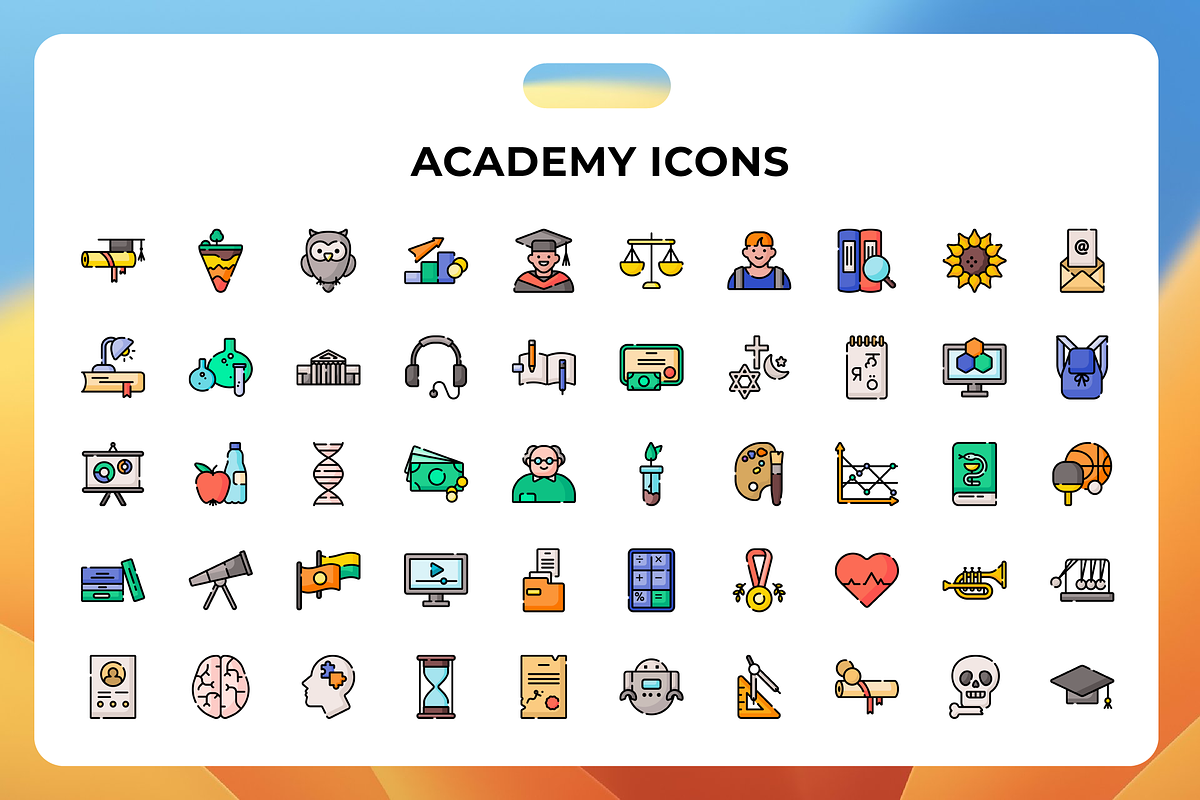 Academy Icons, a Duotone Icon by Wencory (Photo 1 of 3)