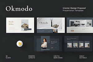 Interior Design Proposal Google Slid, a Social Media Template by Ink Gallery