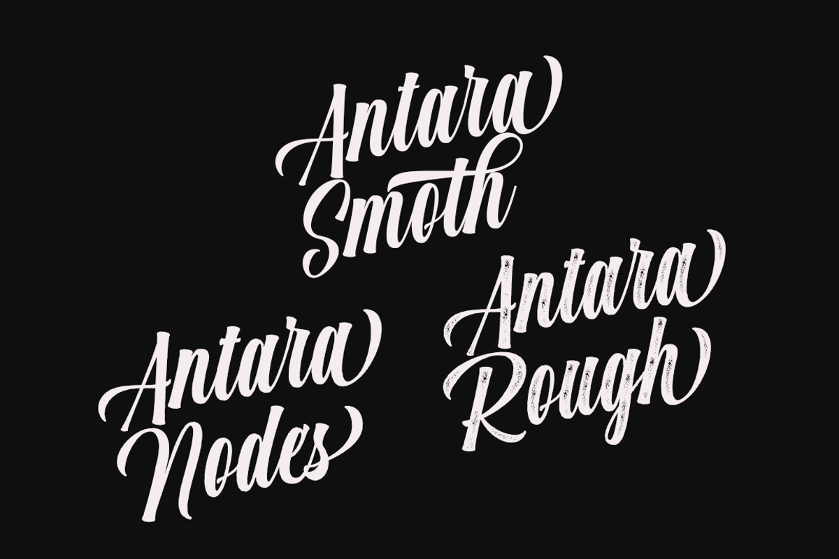 Antara (3 style fonts) preview 6