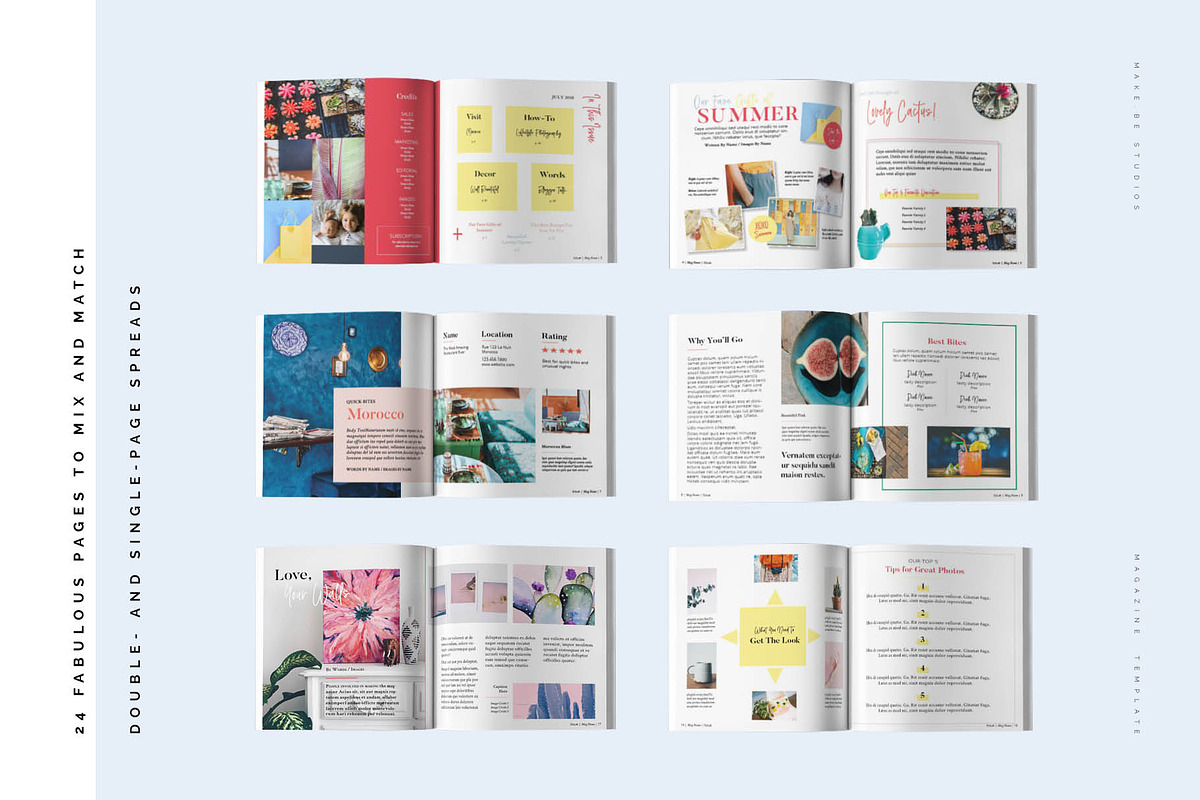 Lifestyle Squared Magazine Template, a Magazine Template by Creative Day (Photo 3 of 7)