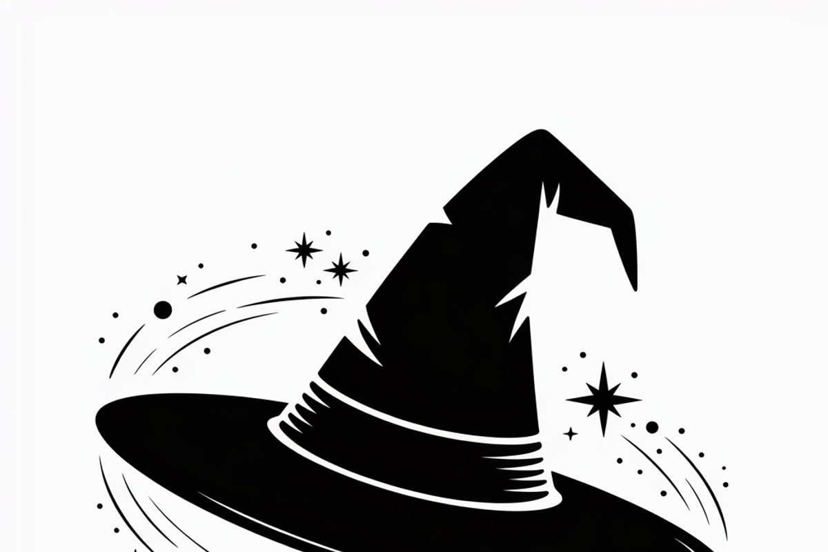 Halloween witch hat designed, an Illustration by Amazin_art (Photo 6 of 21)