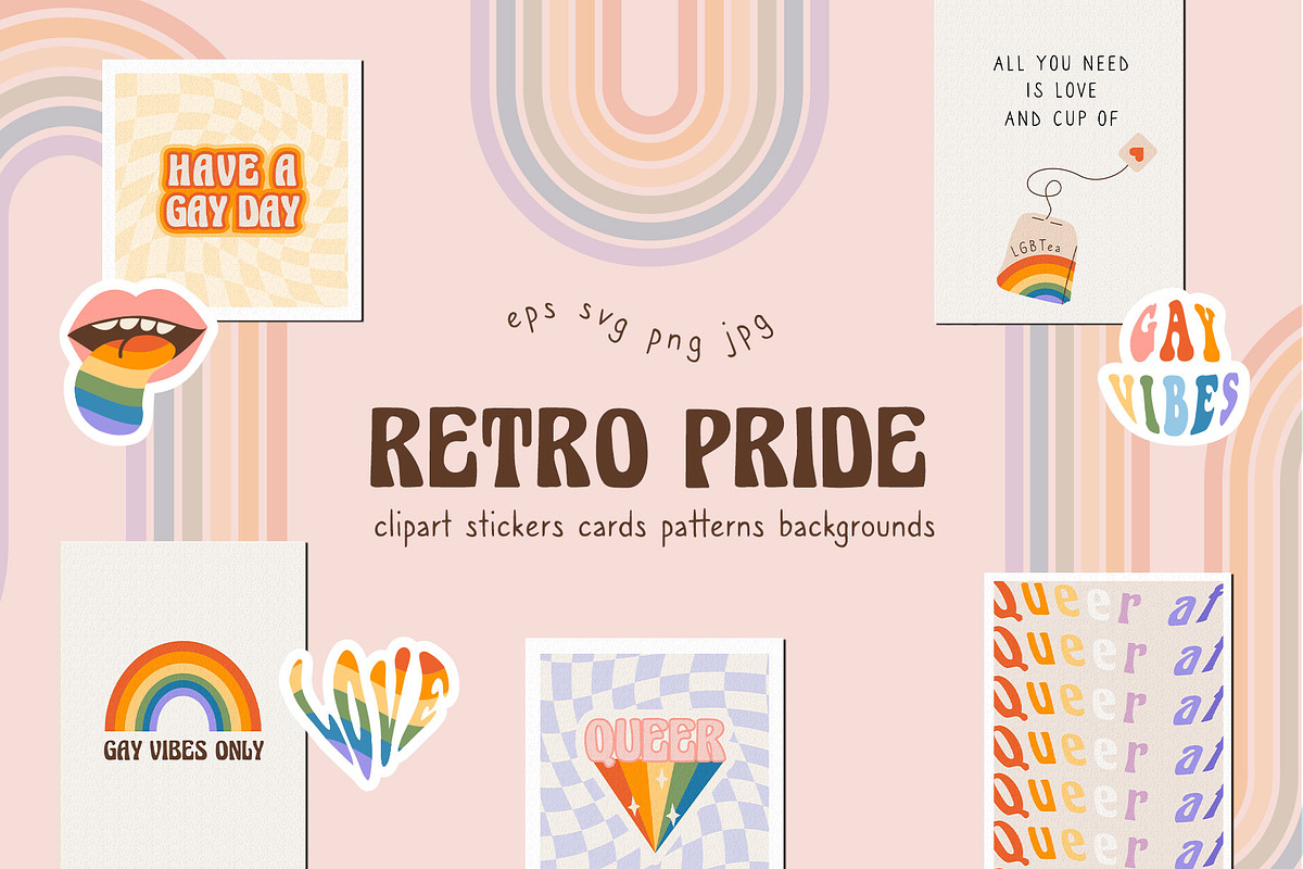 Retro Pride Collection, an Illustration by millering (Photo 1 of 16)