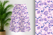 Wild Rose and Ribbon Seamless, a Pattern Graphic by Sharon Schwalbe (Thumbnail 5 of 7)