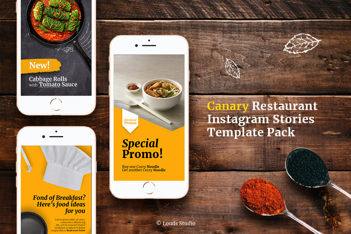 Canary - Resto Instagram Stories, a Social Media Template by Louds Studio (Photo 2 of 6)