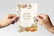 Thanksgiving Menu Card Flyer, a Card Template by BrandPacks (Thumbnail 4 of 4)