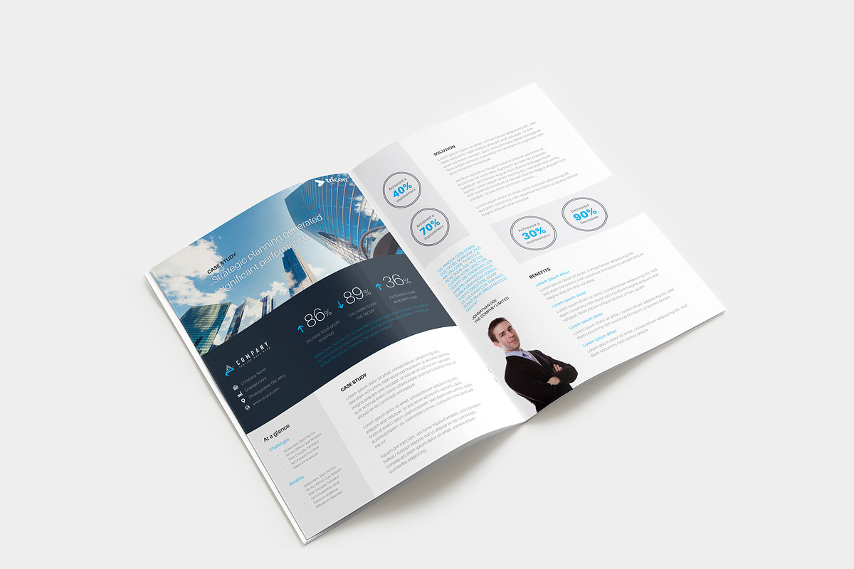Case Study Flyer Template, a Flyer Template by Rongbaaz (Photo 3 of 3)