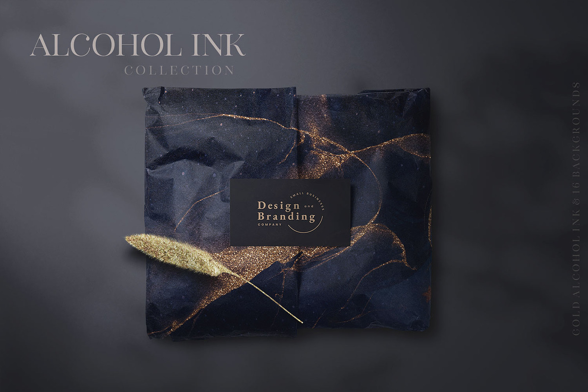 Gold Alcohol Ink & Galaxy Background, a Texture Graphic by by creative paper (Photo 10 of 18)