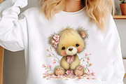 Whimsical Spring Teddy Bear Clipart, an Illustration by designcity5 (Thumbnail 4 of 5)