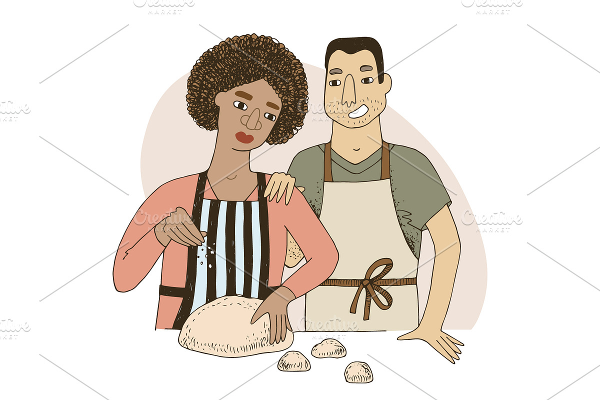 People baking, a Food Illustration by handsketched (Photo 7 of 10)