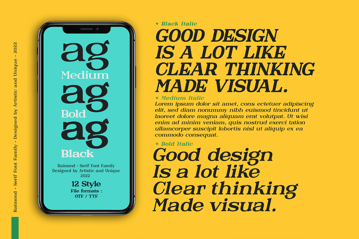 Raimond - Serif font family, a Serif Font by Artistic & Unique (Photo 10 of 15)