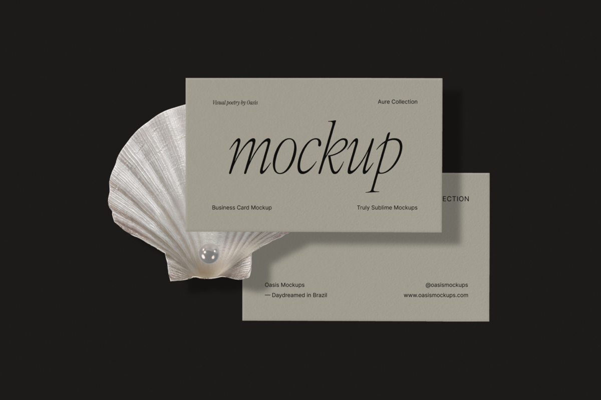 Aure - Business Card Mockup Set, an iPhone Mockup by Oasis Mockups (Photo 5 of 9)