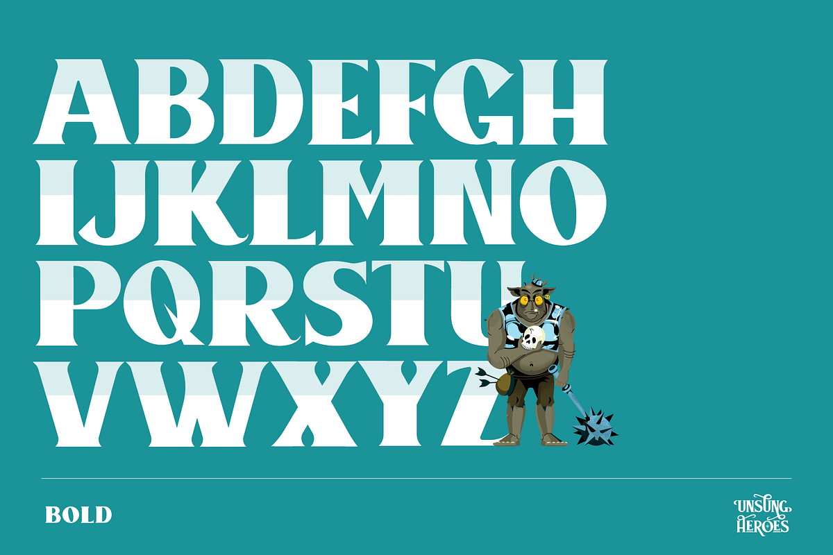 Unsung Heroes Display Font, a Font by Holt510 (Photo 6 of 12)
