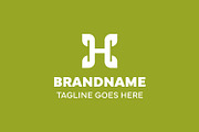 Letter H Leaf Simple Logo, a Branding & Logo Template by Pray Art Design Studio (Thumbnail 2 of 2)