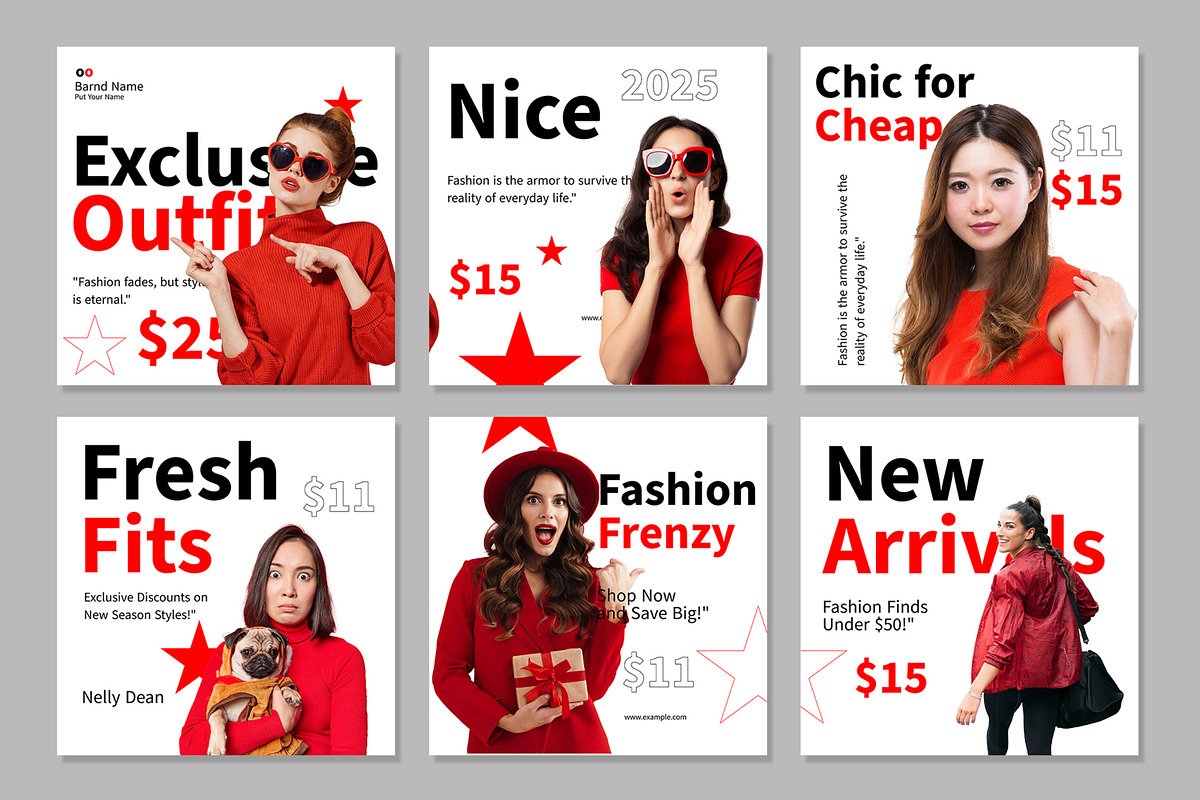 Fashion Collection Social Media Post, an UI Kit Template by CreativeShaper (Photo 2 of 3)