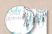 Daily Planner: Half Letter & Letter, a Stationery Template by Stick with Sam (Thumbnail 3 of 4)