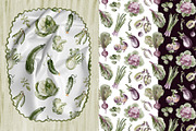 Hand-Painted Vegetable Clipart, a Food Illustration by LenArt (Thumbnail 14 of 15)