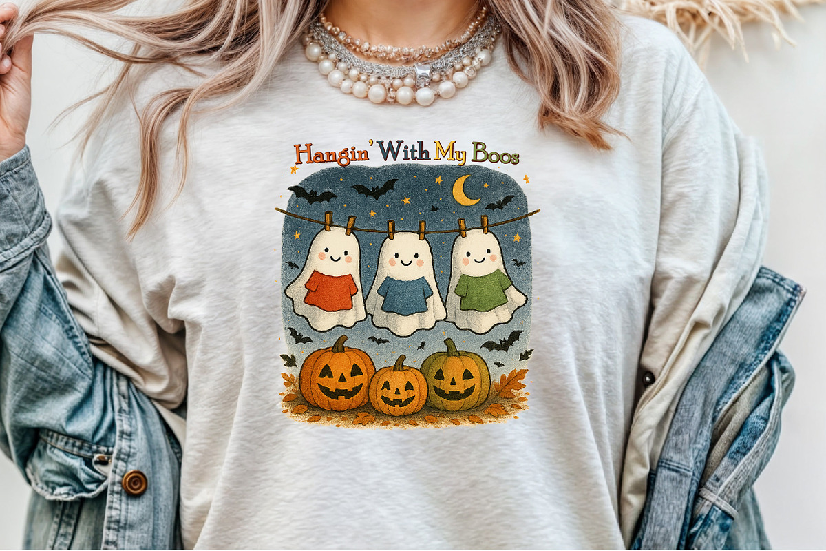 Ghost Hangin with My Boos Halloween, an Illustration by Sublimation Artist (Photo 7 of 9)
