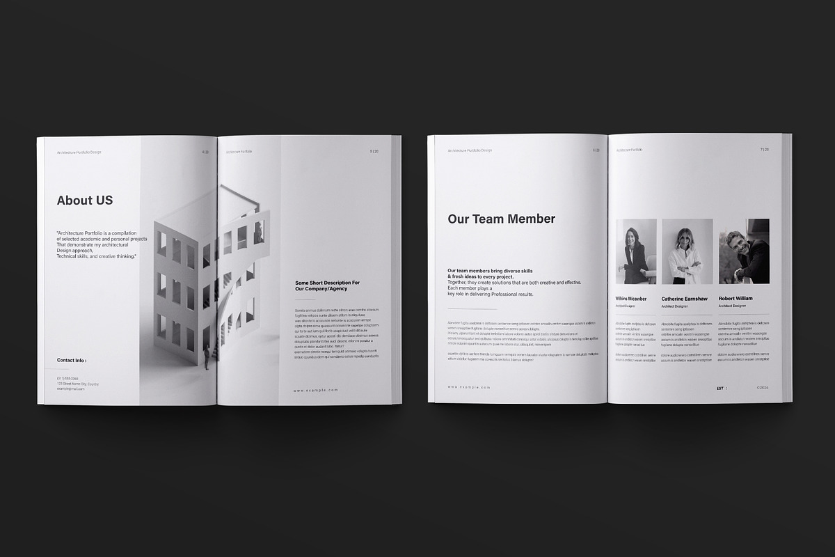 Architecture Portfolio Template, a Brochure Template by ElvinPrint (Photo 3 of 14)