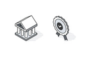 Isometric, 50 Icons | Education, an Outline Icon by Rassko (Thumbnail 3 of 3)