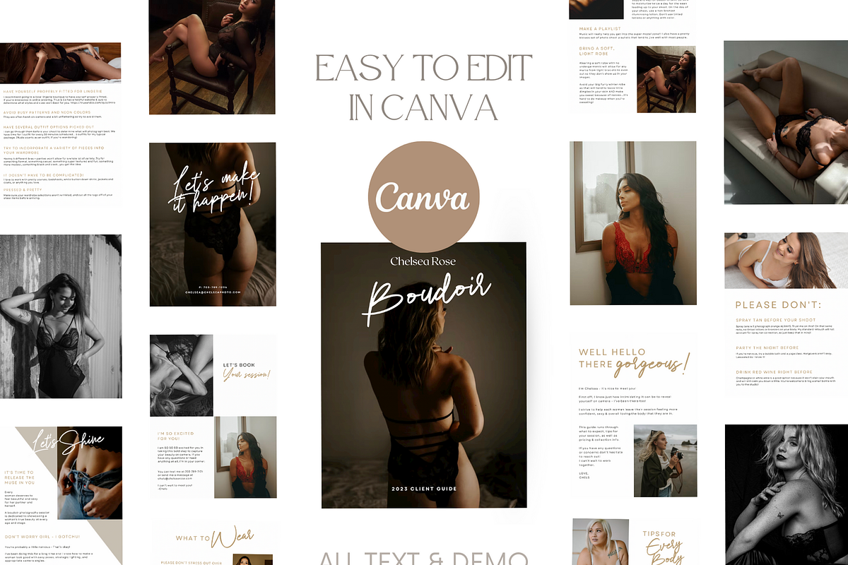 CLASSIC Boudoir Photography Guide, a Magazine Template by Signature Edits (Photo 5 of 11)