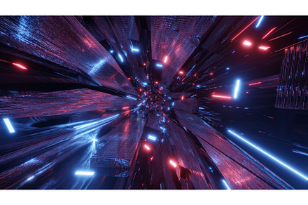 Dim tunnel with distorted walls 16K, an Arts & Entertainment Photo by hakuluart