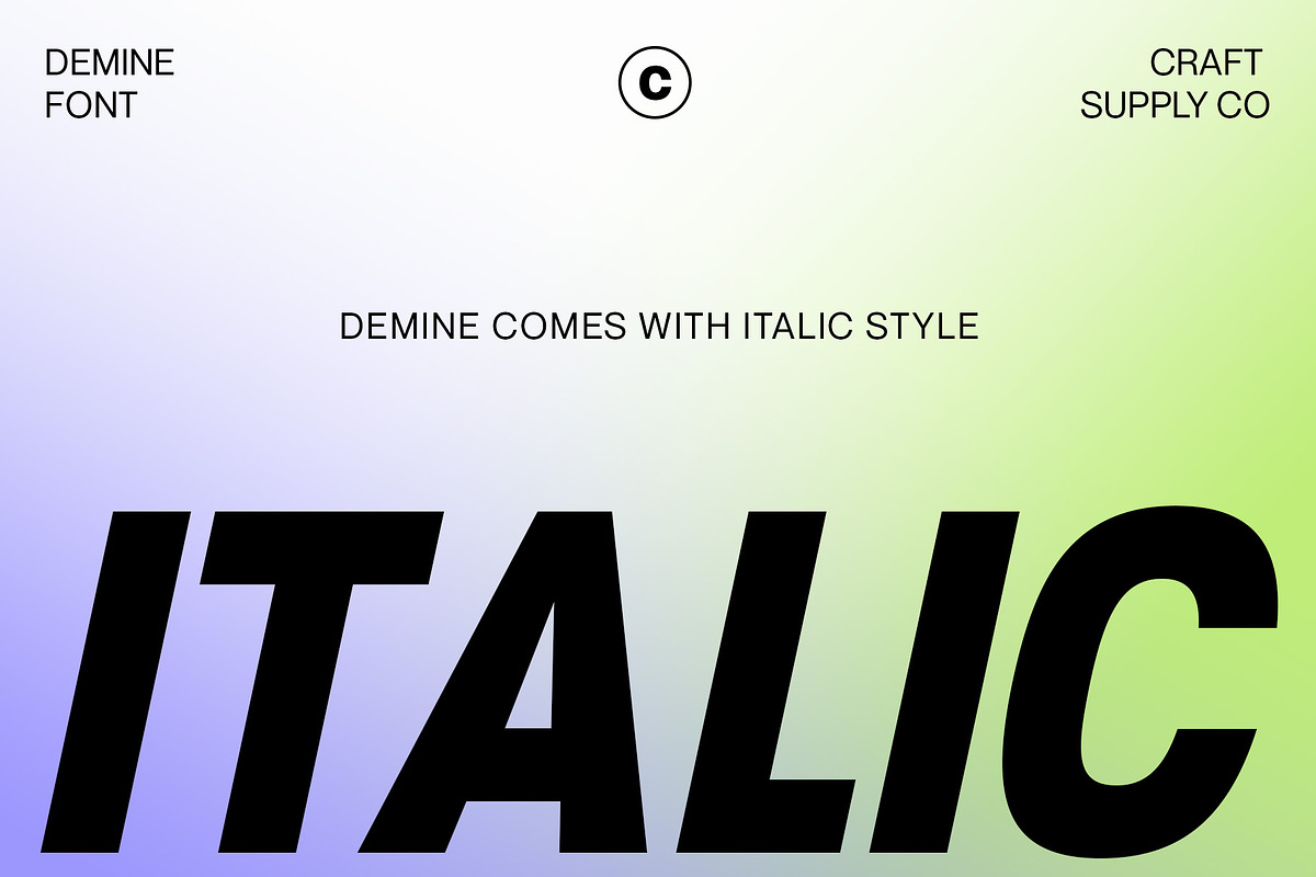 Demine – Condensed Bold Sans Serif, a Sans Serif Font by Craft Supply Co. (Photo 3 of 8)