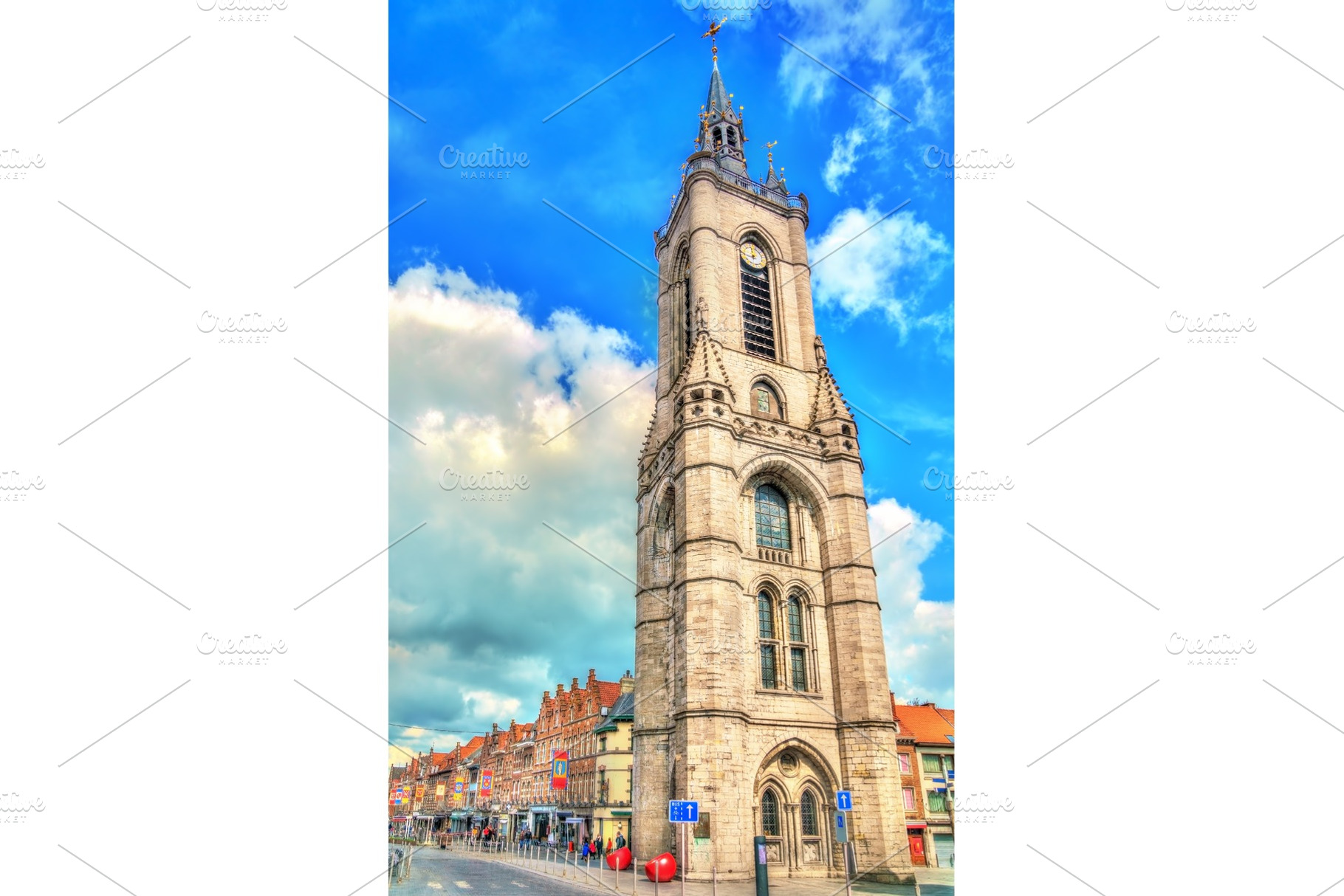 The Belfry of Tournai, a UNESCO world heritage site in Belgium, an Architecture Photo by Leonid Andronov
