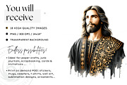 Black and Gold Jesus Christ clipart, a Person Illustration by ThatsDesignArt (Thumbnail 2 of 10)
